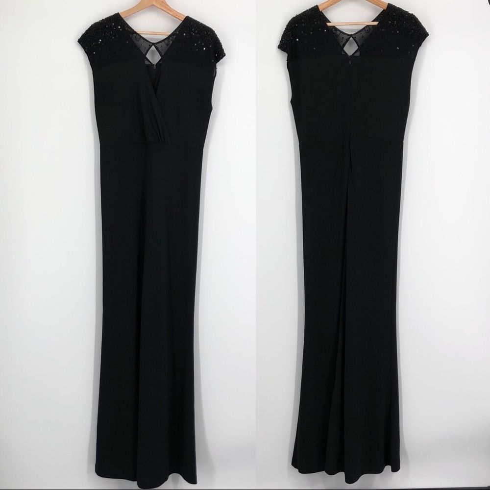 BELLE BADGLEY MISCHKA Black Evening Gown